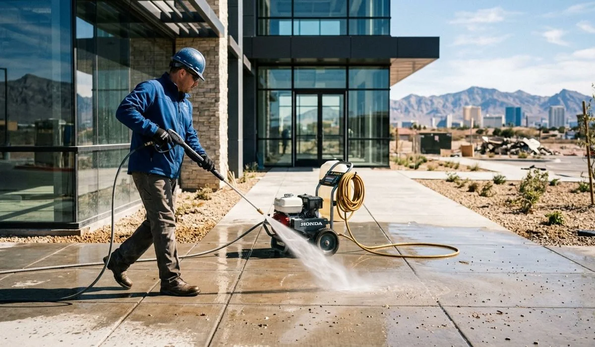Construction Cleanup Pressure Washing service in Las Vegas